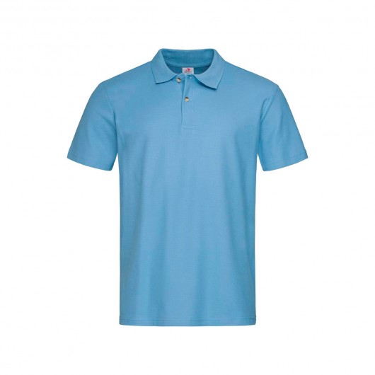 Promotional Mens Heavyweight Polos Light Blue